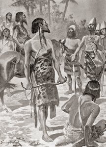 Une rencontre entre les fondateurs tyriens de Carthage et les chefs libyens, de l