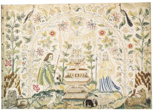Une image en broderie, début à mi-17e siècle