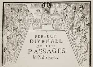 Un titre de journal, XVIIe siècle, illustration de l