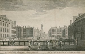Vue nord de Hanover Square, Londres