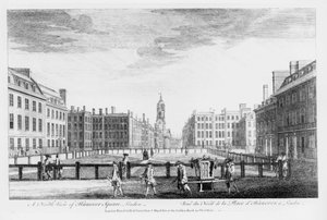Vue nord de Hanover Square, Londres - English School