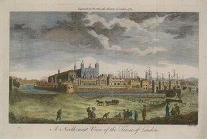 Vue nord-ouest de la Tour de Londres - English School