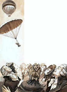 Un parachute se détache d