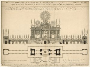Plan et élévation des feux d
