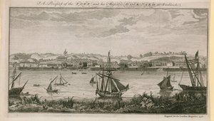 Vue de la ville et du chantier naval de Sa Majesté à Woolwich - English School