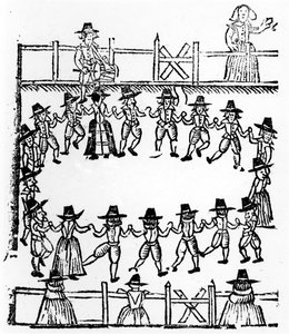 Une ronde, une illustration du A Book of Roxburghe Ballads - English School