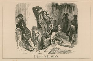 Une scène à St Giles