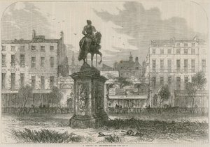 Un croquis à Leicester Square, Londres - English School