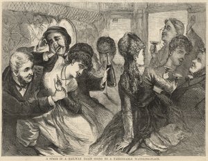 Une fête dans un train en direction d