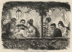 Un souper dans un cabinet à Cremorne - English School