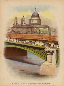Vue de la cathédrale Saint-Paul depuis Blackfriars - English School