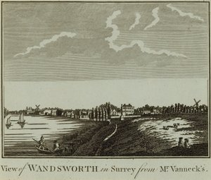 Vue de Wandsworth dans le Surrey - English School