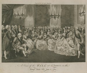 Vue du bal au palais de St James