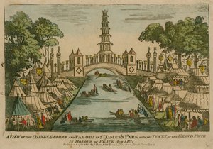 Vue du pont chinois et de la pagode à St James