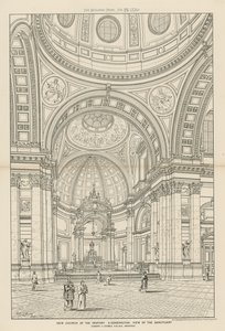 Vue du sanctuaire à la nouvelle église de l