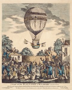 Vue du ballon de M. Sadler