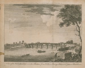 Vue du nouveau pont sur la Tamise - English School