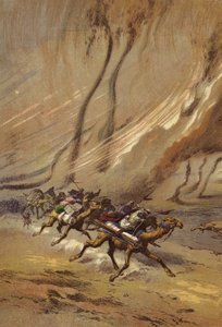 Tourbillon de sable au Sahara - English School