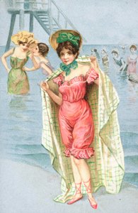 Une femme en maillot de bain - English School