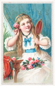 Une jeune fille avec une fleur dans les cheveux - English School