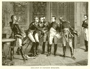 Abdication de Napoléon Bonaparte - English School