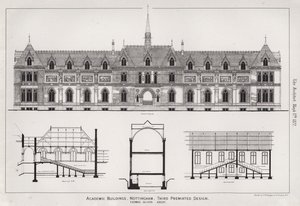 Bâtiments académiques, Nottingham, troisième design primé