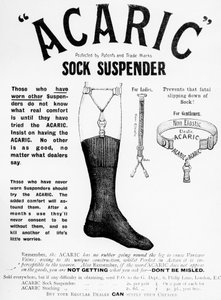 Publicité pour le suspensoir Acaric, 1898