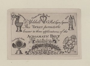 Ceinture acroamatique, billet pour trois applications - English School