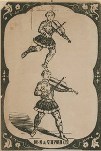 Musiciens acrobatiques : John Lee et Stephen Lee - English School