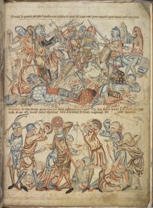 Add 47682 f.40 Pairs et roturiers se battant à la bataille de Bannockburn, tiré de la 