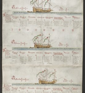 La galeasse La Licorne, et L