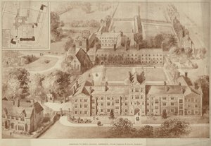 Ajouts au Jesus College, Cambridge (gravure) - English School