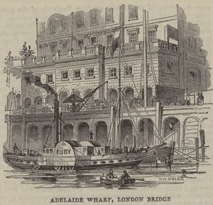 Adelaide Wharf, London Bridge - English School