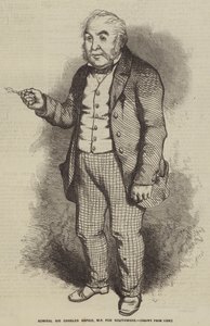 Amiral Sir Charles Napier, député de Southwark (gravure) - English School