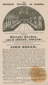 Publicité pour Adelphi Shades, Adam Street, Strand - English School