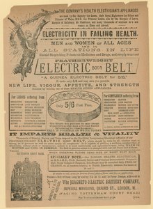 Publicité pour la Ceinture Électrique - English School