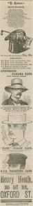 Annonce pour Henry Heath, 105-109 Oxford Street, Londres, The Hatterie - English School