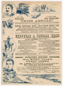 Annonce pour les voyages de Joseph Poole à l