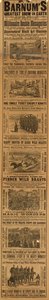 Publicité pour le Plus Grand Spectacle du Monde de P T Barnum - English School