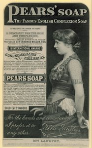 Publicité pour le savon Pears avec l