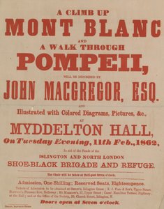 Publicité pour une conférence de John MacGregor - English School