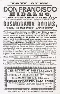 Publicité pour une apparition de Don Francisco Hidalgo - English School