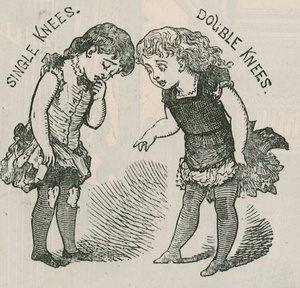 Publicité pour les bas à double genou pour enfants - English School