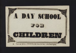 Annonce : Une école de jour pour enfants - English School