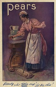 Publicité, Savon Poires (lithographie couleur)