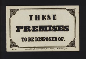 Annonce : Ces locaux à céder (type) - English School