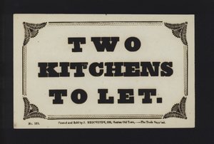 Annonce : Deux cuisines à louer - English School