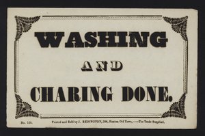 Annonce : Lavage et ménage faits (type) - English School