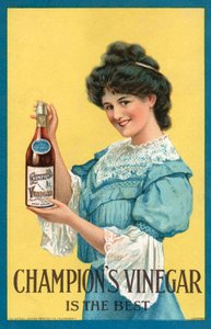 Publicité pour le vinaigre Champion