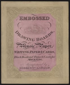 Publicité pour le papier et les cartes Dobbs & Co - English School